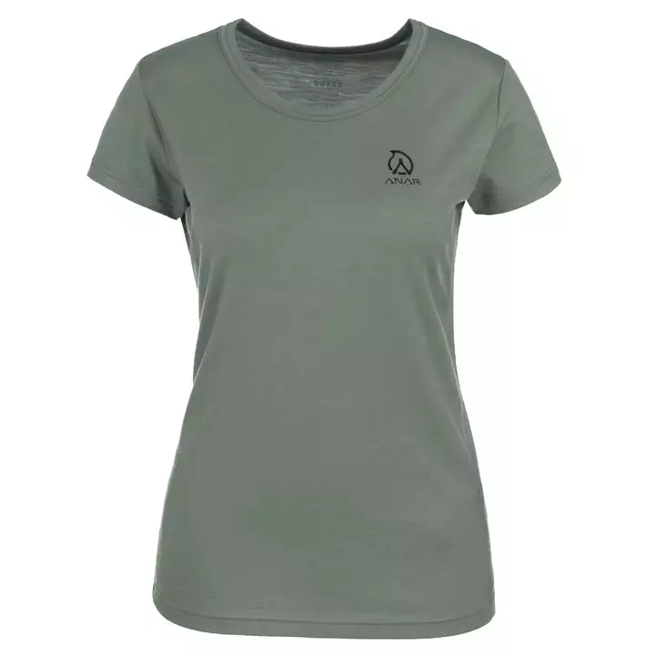 Anar Galda, vihreä -naisten merinovilla t-paita - Paidat ja neuleet - 3950001288037 - 1