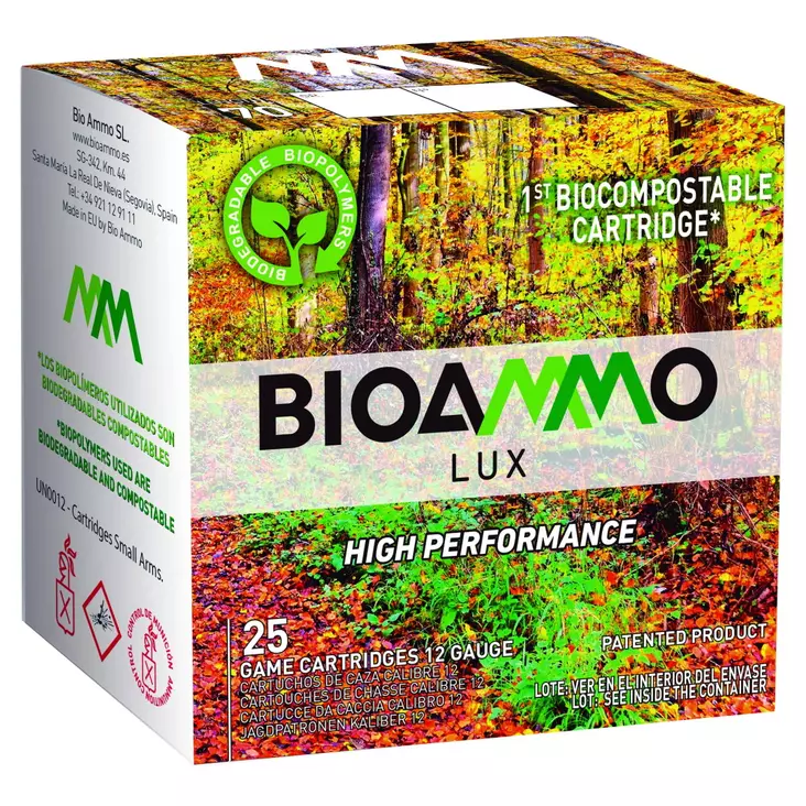 Bioammo Lux Steel 4 3,25mm 34g 12/70 25kpl Haulikonpatruuna - Haulikon kaliiperi 12/70 - 8436590221167 - 1