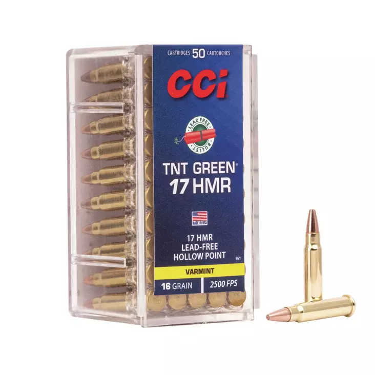 CCI TNT Green .17hmr 50kpl 1,05g/16gr 762 m/s - Pienoiskiväärin kaliiperi 17 HMR - 076683009517 - 1