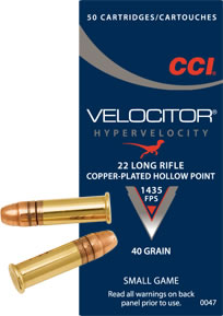 CCI Velocitor .22lr 2,6g 50kpl 437 m/s - Pienoiskiväärin kaliiperi 22 LR - 076683000477 - 1