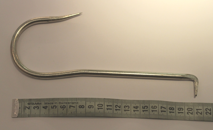 Nostokoukku 22cm ilman vartta - Haavit ja nostokoukut - 3950001240097 - 2