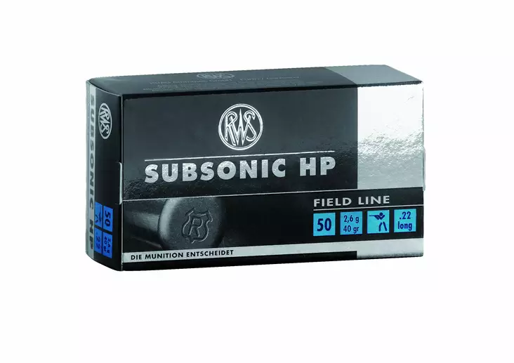 RWS Subsonic HP .22lr 2,6g 50kpl - Pienoiskiväärin kaliiperi 22 LR - 4000294132667 - 1