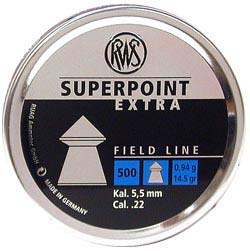 RWS Superpoint Extra 5,5mm 0,94g 2500kpl - Ilma-aseen panokset - 4000294136727 - 1