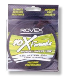 Rovex Lo-Vis Green Monofiilisiima 300m - Monofiilisiimat - 9312327791587 - 1