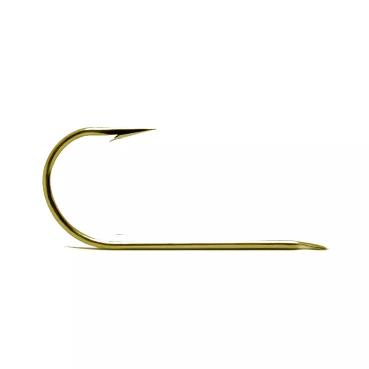 VMC 9140 Round Gold #10 1-haarainen lattakoukku - Koukut - 3359223957347 - 1