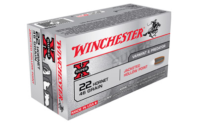 Winchester Super- X 22 Hornet 46gr HP - Kiväärin kaliiperit .222-.243 - 020892200517 - 1