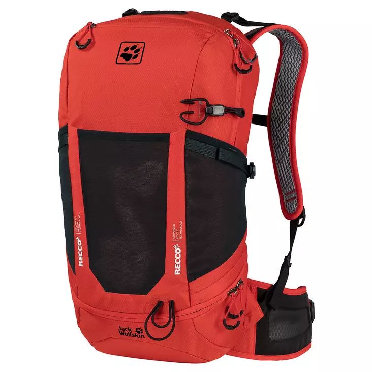 Jack Wolfskin Kingston 22 Recco Lava Red -reppu - Reput ja reppujakkarat - 4060477515427 - 1