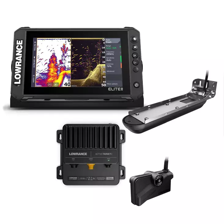 Lowrance Elite FS 9 AI 3-in-1 + Active Target 2 livepaketti - Luotaimet ja yhdistelmälaitteet - 3950001300487 - 1