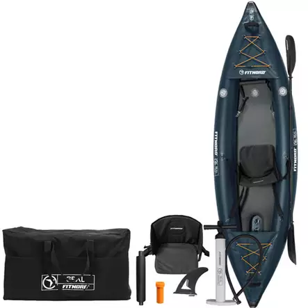 FitNord Seal One ilmatäytteinen kajakki, tummansininen (1-istuttava) G2 2026 *Ennakkotilaa 30.4 saapuvasta erästä!* - Ilmatäytteiset kajakit - KK1003868 - 3