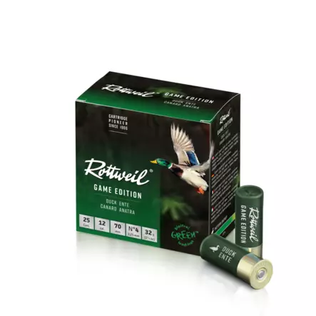 Rottweil Steel Game Edition Duck 12/70 3,25mm - Haulikon kaliiperi 12/76 - 4000294317088 - 1