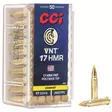 CCI .17 HMR 17gr VNT 808 m/s 959CC 50 kpl - Pienoiskiväärin kaliiperi 17 HMR - 604544621198 - 1