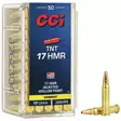 CCI TNT HP .17hmr 50kpl 17gr 777 m/s Patruuna - Pienoiskiväärin kaliiperi 17 HMR - 076683000538 - 1