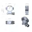 X-Accu 1" Low Picatinny -kiikarinjalat - Kiikarinjalat ja -renkaat - 0192687270118 - 2
