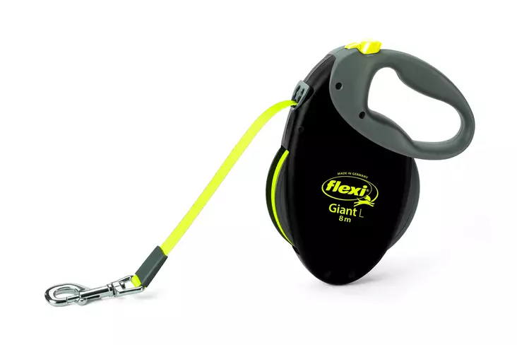 Flexi Giant Neon musta/neon -nauhatalutin - Koiran talutushihnat - 4000498015568 - 1
