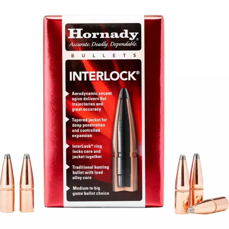 Hornady 45 (458) Interlock RN 350gr 22,7g 50kpl Luoti - Luodit ja haulit - 090255245028 - 1
