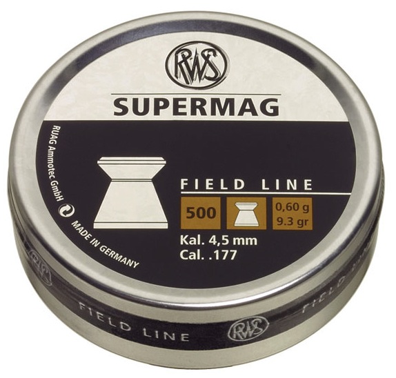 RWS Supermag 4,5mm 0,60g 5000kpl - Ilma-aseen panokset - 4000294136758 - 1