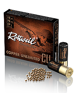 Rottweil Copper Unlimited 12/70 34g 10kpl Kuparihauli - Haulikon kaliiperi 12/70 - 4000294192128 - 1