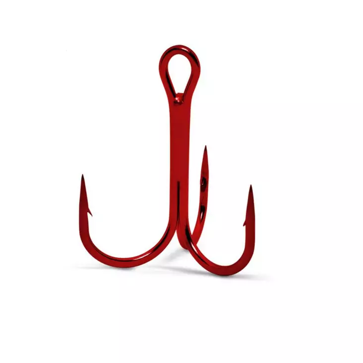 VMC 8540 Vanadium® Round Treble Tin Red -kolmihaarakoukku - Koukut - 3950001270858 - 1