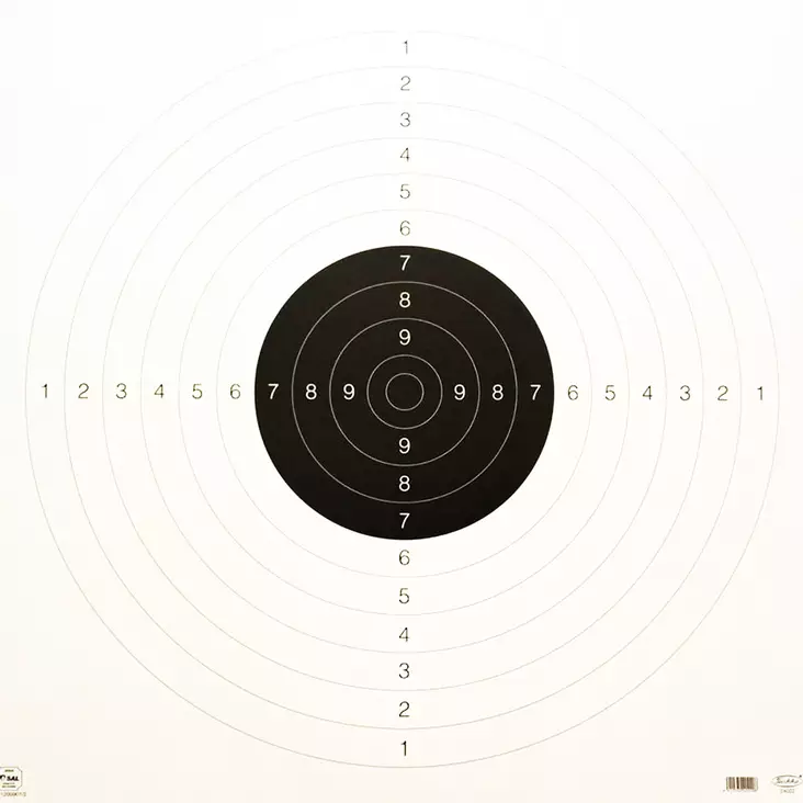 Tarkka Koulutaulu 22, 55 x 55 cm - Ampumatuet ja taulut - 6410362402208 - 1