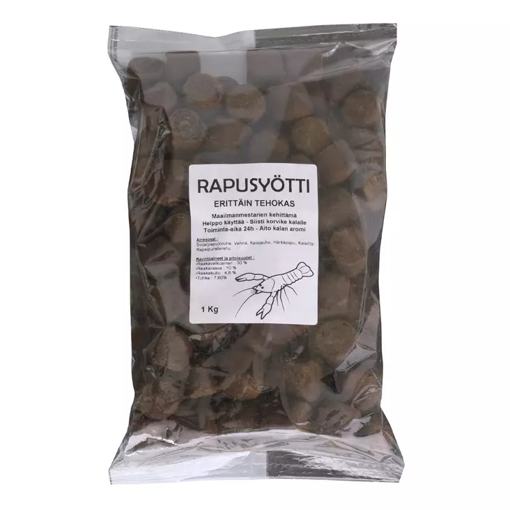 Sensas Crayfish Pellets, Rapusyötti, 25mm. Paino: 1kg - Syötit - 3297830616908 - 1