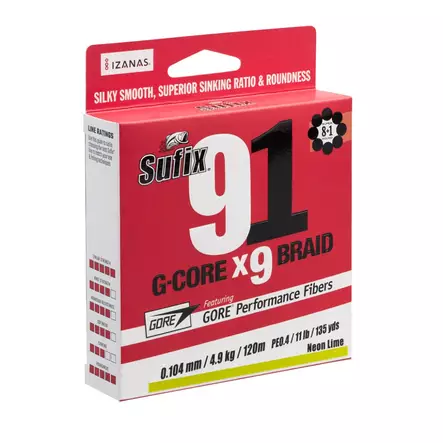 Sufix 91 Neon Chartreuse -kuitusiima - Kuitusiimat - 024777735569 - 1