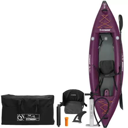 FitNord Seal One ilmatäytteinen kajakki, tummanvioletti (1-istuttava) G2 2026 *Ennakkotilaa 30.4. saapuvasta erästä!* - Ilmatäytteiset kajakit - KK1003869 - 1