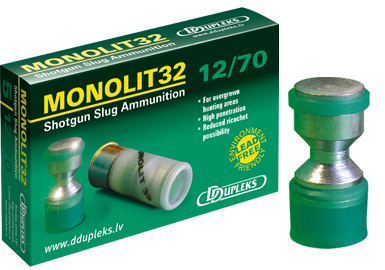 DDupleks Monolit32 12/70 32g Slug 5kpl, täyteinen - Haulikon kaliiperi 12 - 4751007980029 - 1