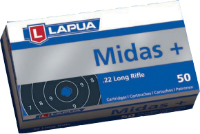 Lapua Midas+ 22lr 50kpl Pienoiskiväärin patruuna - Pienoiskiväärin kaliiperi 22 LR - 4023045421629 - 1