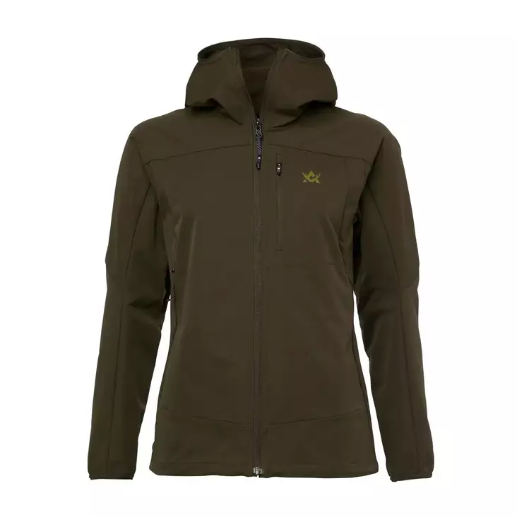 Alaska Chaser Ws Stretch Jacket Solid Brown -naisten metsästystakki - Vihreät / Ruskeat housut - 6438347062209 - 1