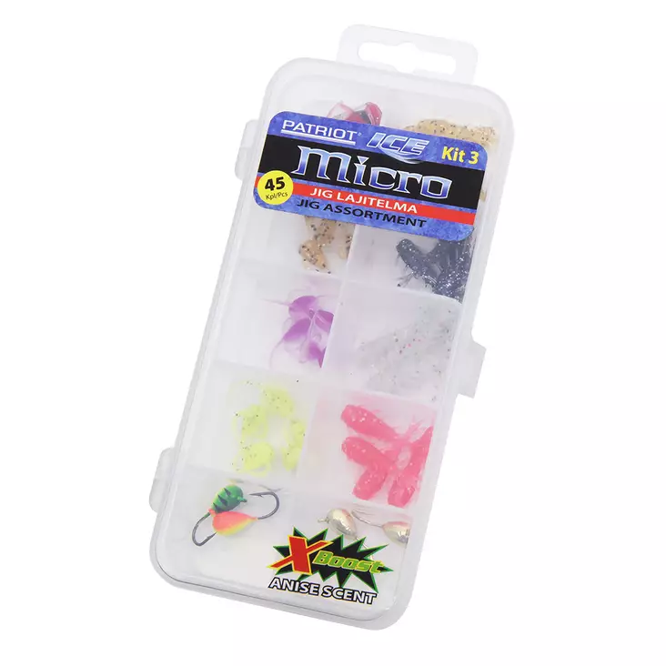 Patriot Ice Micro pilkkijigilajitelma 45kpl 03 - Jigit - 6417512540919 - 1